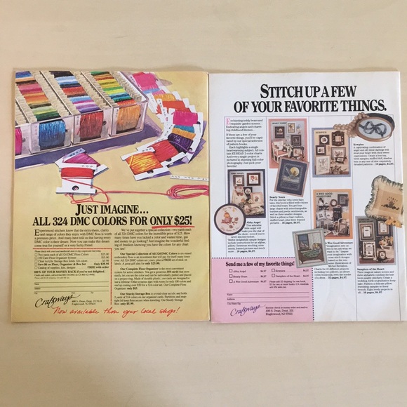 1985-87 Lot of 8 Cross Stitch & Country Crafts Magazines Vintage (Better Homes) - Picture 9 of 9